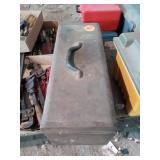 METAL TOOL BOX WITH VARIOUS TOOLS
