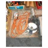 TWO EXTENSION CORD SHOP LIGHTS