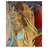 ROPES AND SMALL CHAIN AND PULLEYS