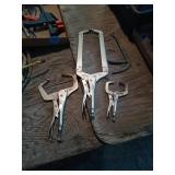 3 LOCKING CLAMPS