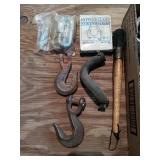 CHAIN HOOKS, MUFFLER CLAMP, SPRINGS, MISC