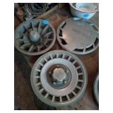 3 UNMATCHED HUB CAPS