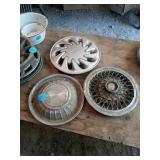 3 UNMATCHED HUB CAPS