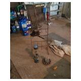 CHICKEN FEEDER, BIRD FEEDER,  METAL RACK