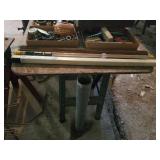 WELDING RODS, BUNDLE 36" LONG,  AND A STAND