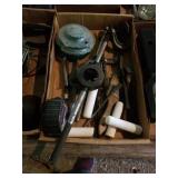 TAPE MEASURE,  TAP AND DIES, SCREW DRIVER/S