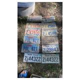 10 NEBRASKA LICENSE PLATES - 5 SETS