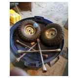 LAWN MOWER TIRES, TIRE WRENCHES