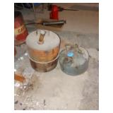TWO, METAL GAS CANS