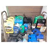 ANTIFREEZE, OIL, LUBRICANTS, SOME NEW SOME USED
