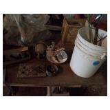 DOOR HANDLES, LIGHT FIXTURES,  MISCELLANOUS ITEMS