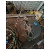 STAND AND A  STEEL WHEEL