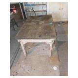 WORKBENCH/TABLE, 2 FT TALL 30 IN ACROSS AND 47 IN