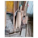 2 RAKES AND PUSH BROOM