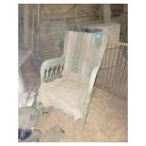 BARN SECTION INCLUDING VINTAGE WICKER CHAIR