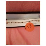 WOMENS SAPHIRE, DIAMOND, 14K OVER STERLING SILVER