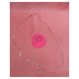 WOMENS 22" SILVER NECKLACE STAMPED