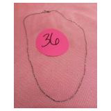 16" WOMENS SILVER NECKLACE STAMPED