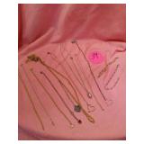 WOMENS COSTUME JEWELRY NECKLACES AND 3 BRACELETS