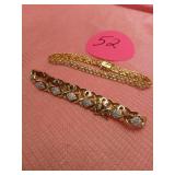 2 COSTUME JEWELRY BRACELETS