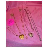 COSTUME JEWELRY NECKLACES AND 1 BRACELET