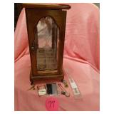 JEWELRY BOX AND UNMATCHED COSTUME JEWELRY MISC