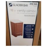 NEW GLACIER BAY 18" VANITY COMBO, 18