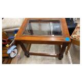 GLASS TOP TABLE 27" BY 31"