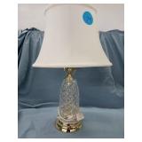 22" BEAUTIFUL GOLD AND CRYSTAL LAMP