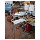 OVER THE TOILET SHELVING RACK, PARTIALY ASSEMBLED