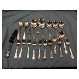 UNMATCHED SILVER PLATED FLAT WARE