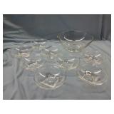 8 SMALL BOWLS, 1 LARGE BOWL