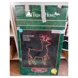 USED LIGHTED DEER DECORATION