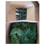 SMALL BOX OF USED CHRISTMAS LIGHTS, GARLAND