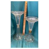 VINTAGE GLASS VASES REVERSIBLE