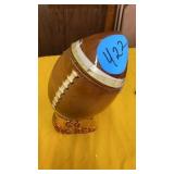 GO BIG RED EZRA BROOKS GOLD PLATED WHISKEY