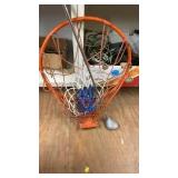 BASKETBALL HOOP AND GOLF CLUB
