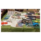 MANY VINTAGE PAGES, PHAMPLETS OF VINTAGE CARS
