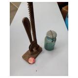 VINTAGE BOTTLE CAPPER, BALL SWING TOP JAR