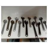 13 CRESCENT WRENCHES