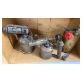 ANTIQUE BLOW TORCHES AND MINI ONE