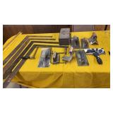 ANGLE SQUARES, TROWELS, TOOL BOX