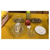 DIETETIC SCALE , TRAYS,SILVER PLATED BUTTER DISH,