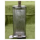 VINTAGE GLASS VISIBLE MAILBOX