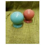 UNMARKED SALT AND PEPPER SHAKERS