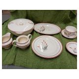 52 PIECE CAMWOOD IVORY DISH SET