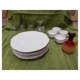 BAVARIA PLATED AND CUPS, PEPSI GLASSES, MISC