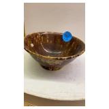 SPONGEWARE SALT GLAZED BOWL- 9 IN - CHIP