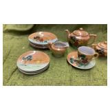 JAPANESE TEA MINIATURE SET - MISSING  3 CUPS