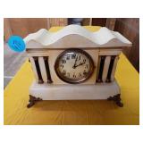VINTAGE MANTLE CLOCK, NO KEY TO WIND